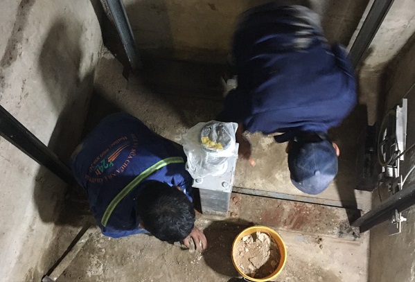 Chống thấm hố thang máy tại quận 8